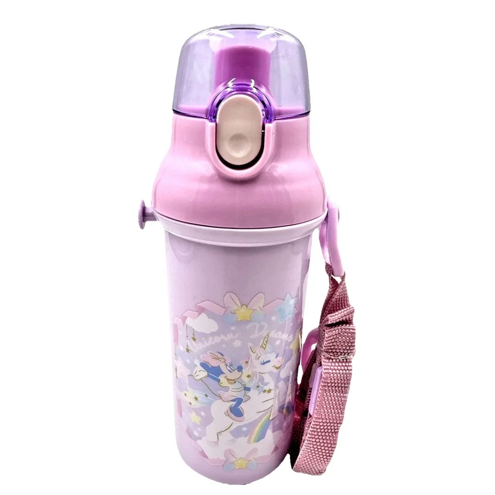 Disney Minnie Mouse Purple Water Bottle With Strap Japan Exclusive 16oz BPA Free